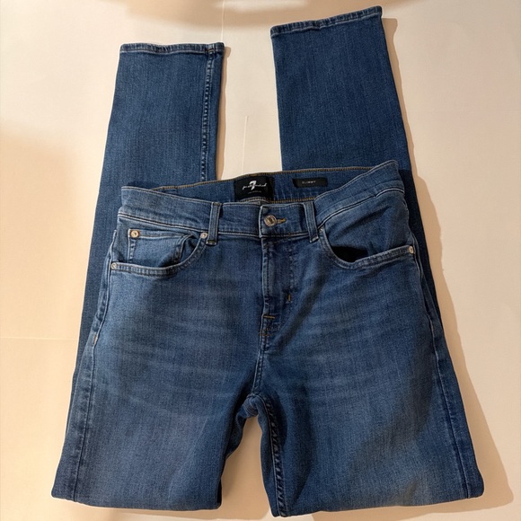 7 For All Mankind Other - 7 For All Mankind Slimmy Luxe Sport Dark Blue Denim Jeans Men's Size 31x31
